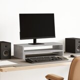 vidaXL Stalak za monitor siva boja betona 54x22x15 cm drveni Cijene
