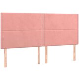  Posteljni okvir z vzglavjem roza 200x200 cm žamet, (20904472) | Shoptok.si