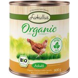 Lukullus Ekonomično pakiranje Organic 12 x 800 g Adult piletina s mrkvom (bez glutena) | shoptok.hr