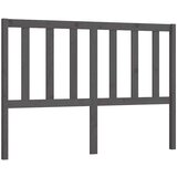  Uzglavlje za krevet sivo 126 x 4 x 100 cm od masivne borovine | shoptok.hr