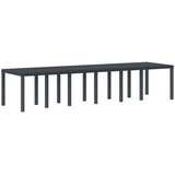  Stol za vrt Antracit 350 x 100 x 74 cm poliratan | shoptok.hr