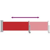 vidaXL Zložljiva stranska tenda za teraso 60x300 cm rdeča, (20692494) | Shoptok.si