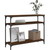  Konzolni stol boja smeđeg hrasta 100x29x75 cm konstruirano drvo | Eponuda.ba