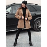 DStreet Płaszcz damski przejściowy jednorzędowy BELVEONE kamelowy | Shoptok.si