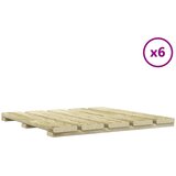  Pločice za decking 6 pcs Zelena 50 x 50 cm | shoptok.hr