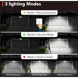 OREiN 2x zunanja LED svetilka s senzorjem 24W varnostni reflektor IP65 | Shoptok.si