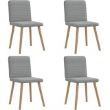 vidaXL Jedilni stoli 4 kosi svetlo sivo blago | Shoptok.si