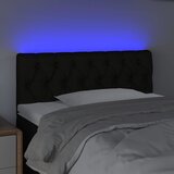  LED uzglavlje crno 100 x 7 x 78/88 cm od tkanine | shoptok.hr