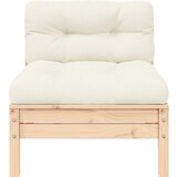  Srednja vrtna sofa s krem jastucima od masivne borovine | shoptok.hr