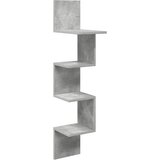 vidaXL Stenska polica Montaža za steno Betonsko siva 32 x 21 x 107 cm, (5000307073) | Shoptok.si