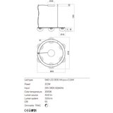  Redo 01-3248 - LED luster na sajli, prigušiva SINCLAIR LED/37,2W/230V CRI 93 IP21 | Eponuda.com