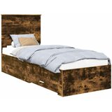  Krevetna konstrukcija Dimljeni hrast i srebrna 70 x 190 cm | Eponuda.com