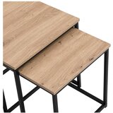 XXXL Dvodelna Mizica Peter, Barva Hrasta | Shoptok.si