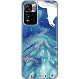  Silikonska maska za xiaomi redmi note 11 pro plus/poco X4 nfc blue marble print plava Cene
