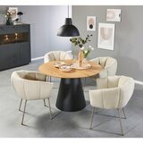 P & B JEDILNA MIZA, črna, barve hrasta | Shoptok.si