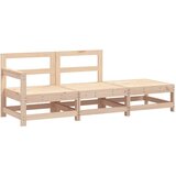  The Living Store Vrtna sedežna garnitura 3-delna trdna borovina - Vrtna Sedežna Garnitura, (21447649) | Shoptok.si
