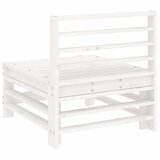 Srednja vrtna sofa bijela od masivne borovine | shoptok.hr