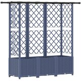 vidaXL Povišeni krevet s mrežom i krovom Siva 163 5 x 40 x 136 cm PP - Siva 163 5 x 40 x 138 cm s ravnim krovom (3 bočna mreža) Cijene