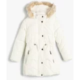 Koton Girls White Coat