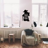 Wallity zidna dekoracija may the force be Wıth you, 33 x 50 cm, crna | ePonuda.com