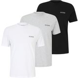 Guess Majica pegasto siva / črna / bela | Shoptok.si