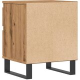vidaXL Noćni ormarić Artisan hrast 40x35x50 cm izrađeno drvo | shoptok.hr