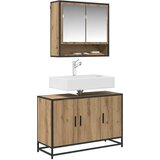  Kupaonski ormar s pohranom Umjetnički hrast 90 x 33 x 60 cm | shoptok.hr