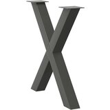 vidaXL Noge blagovaonski stol X-oblika 3 kom 70x(72-73) cm čelik | shoptok.hr