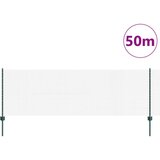 vidaXL Varjena žična ograja s 22 U stebrički Zelena 0.8x50 m Jeklo | Shoptok.si