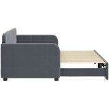  Dnevni krevet na razvlačenje bez madraca tamnosivi 80x200 cm | shoptok.hr