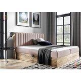 Meble Gruška Boxspring postelja Wood4 - 200x200 cm | Shoptok.si