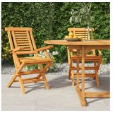  Sklopive vrtne stolice 2 kom 56x63x90 cm od masivne tikovine | shoptok.hr