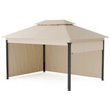 Blumfeldt Vrtni paviljon Grandezza Cortina 3x4 m | odporen na vremenske vplive | prašno lakiran | stranske rolete | Shoptok.si