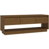 TV ormarić smeđa boja meda 110,5x34x40 cm od masivne borovine | Eponuda.ba