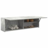 vidaXL Kopalniška stenska omarica betonsko siv 100x25x30 cm inž. les Cene
