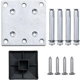 vidaXL set WPC ograda 1 kvadratna + 1 kosa 273 x 186 cm sivi | shoptok.hr