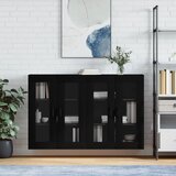 vidaXL Zidni ormarići 2 kom crni od konstruiranog drva | shoptok.hr