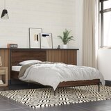 Maison Chic Posteljni okvir - Enojna postelja - Postelja za odrasle rjav hrast 90x200 cm inženirski les in kovina-J8908, (21761494) | Shoptok.si