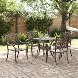  5-delni vrtni jedilni set bronasta lita aluminija, (22015315) | Shoptok.si