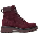Tamaris Gležnjače na vezanje burgund | shoptok.hr