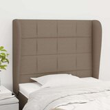  Vzglavje z ušesi taupe 103x23x118/128 cm blago, (20952837) Cene