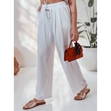DStreet Spodnie damskie casualowe wide leg LOVETRIP białe | Shoptok.si