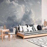  Foto tapeta - Astral Calm: Stars Scattered Over Delicate Clouds 500x350 | shoptok.hr