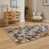 Think Rugs Oker rumeno-siva pralna preproga 76x150 cm Coral Yellow&Grey – | Shoptok.si