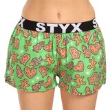 STYX Women's Boxer Shorts Art Sports Rubber Christmas Gingerbread Cene