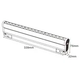 SVETILJKA LED14-15W 3000K 30° 48V DC CRNA NEW