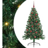 vidaXL Umjetna preddekorirana božićna jelka Zelena 150 cm PVC, (5000072703) | Shoptok.si
