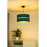  Duolla - Luster na sajli DUO 1xE27/15W/230V prečnik 40 cm tirkizna/zlatna | Eponuda.com