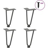 ukosnice noge za stol 4 kom antracit 20 cm čvrstog čelik | shoptok.hr