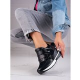 W. POTOCKI Black Velcro sneakers Cene